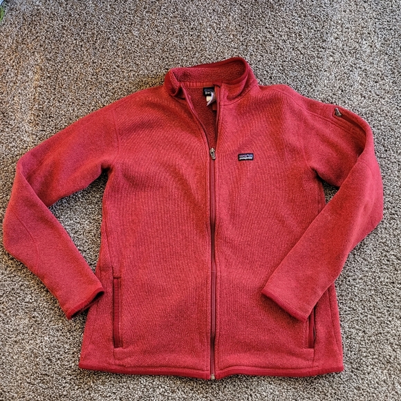 Patagonia Sweaters Patagonia Red Better Sweater Fleece Zip Up